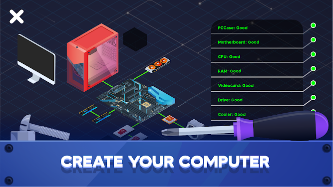 #4. PC Creator 2 - PC Building Sim (Android) By: UltraAndre
