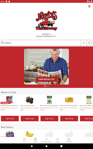 Android application Hoover's Thriftway screenshort
