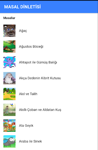 Android application Masal Dinletisi (İnternetsiz) screenshort