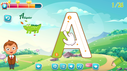 ABC & 123 English Tracing Screen 3