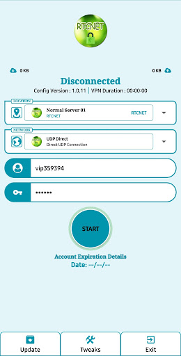 Android application RTCNET screenshort