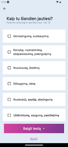 Android application Vibelift screenshort
