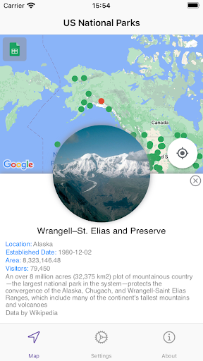 Android application MapMySheet screenshort