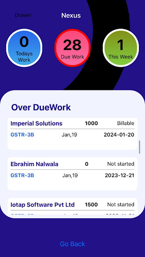 Android application Nexus- Tax Practice Management screenshort