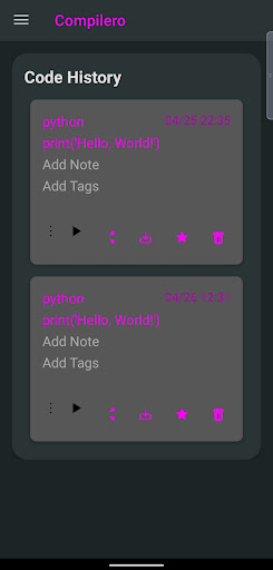 Compiler O Code and Run IDE