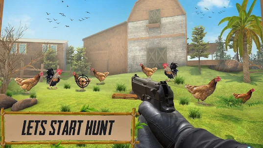 Chicken Hunt: 게임 총쏘기 치킨 사수 게임