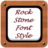 Rock Stone Font Style icon