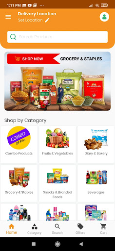 Android application Almoramart - Grocery App screenshort