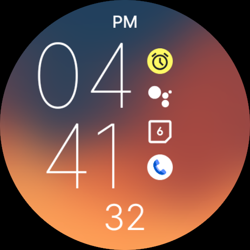 Minimal Red Flame Watch Face screenshot 4