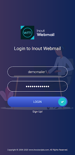 Android application Inout Webmail screenshort