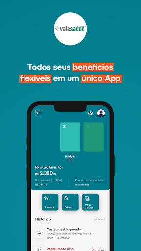 Android application Vale Saúde Multibenefícios screenshort