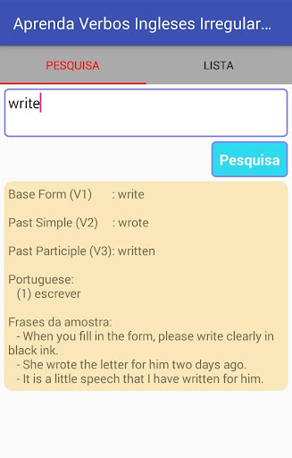 Aprenda Verbos Ingleses Irregu
