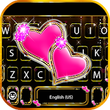 Bling Pink Hearts Theme icon