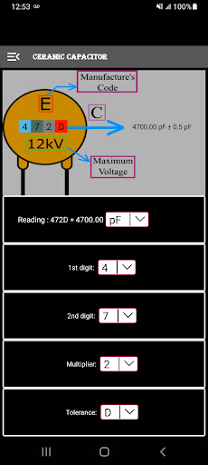 Capacitor Code Screen 2