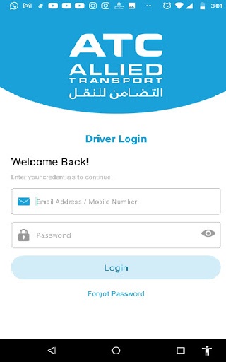 Android application ATC Group ePOD Driver App screenshort