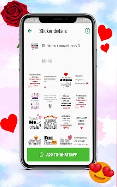 Stickers romanticos y frasesのおすすめ画像2