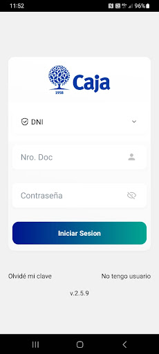 Android application Mi Caja screenshort