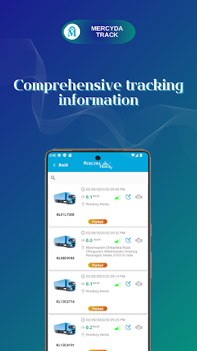 Android application MERCYDA TRACK screenshort