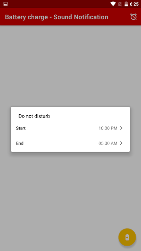 Battery Charge - Sound Alert Screen 2