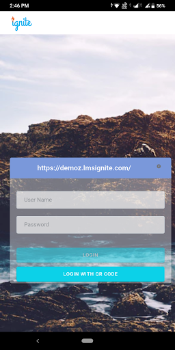 Android application Learnteq Ignite LMS screenshort
