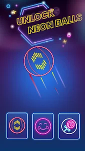 Neon Ball Hop– Shoot the Ball