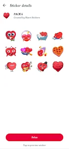 Love Heart Stickers-WASticker