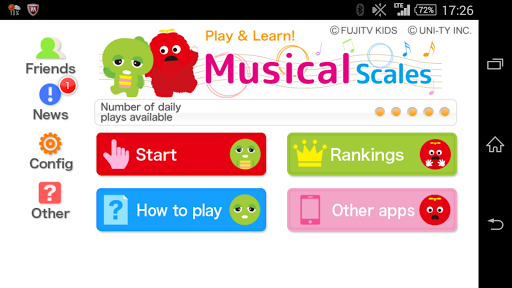 Android application Musical Scales [U-Kids] screenshort