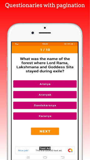 Ramayan Quiz Screen 2