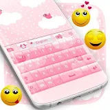 Pink Clouds Keyboard Theme icon