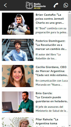 Radio Rivadavia AM630 Screen 3