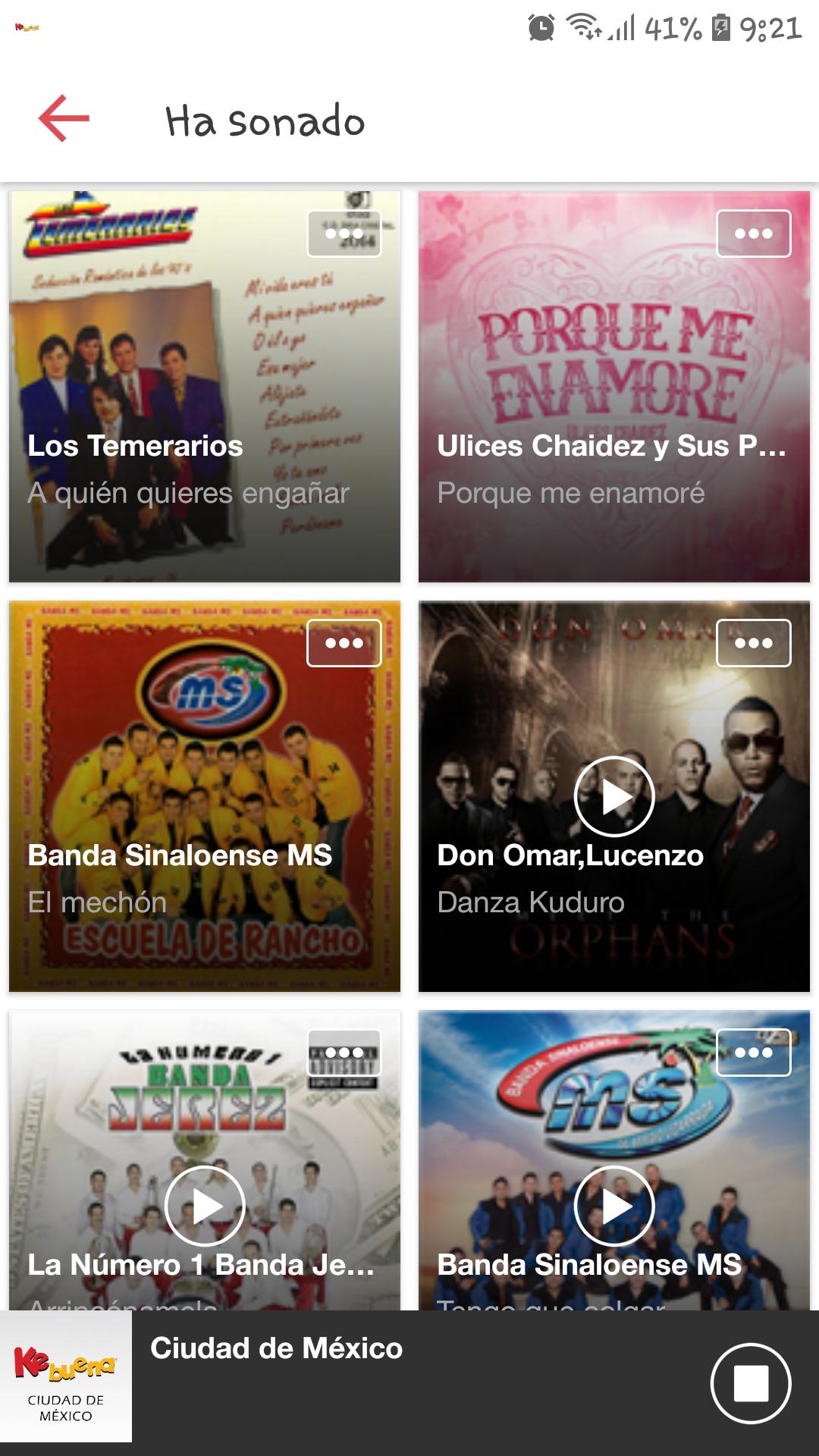Android application Ke Buena Radio screenshort