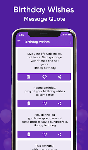 Birthday Wishes Message, Quote Screen 2