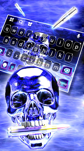 Android application Crystal Skull Keyboard Backgro screenshort