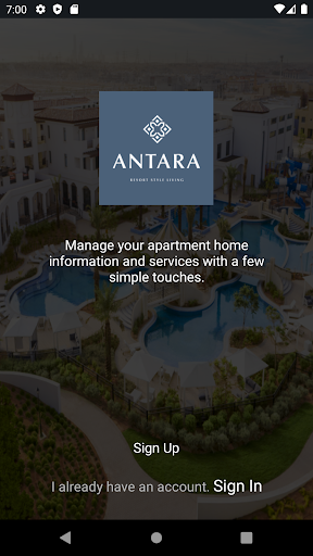 Android application Antara Living Resident APP screenshort