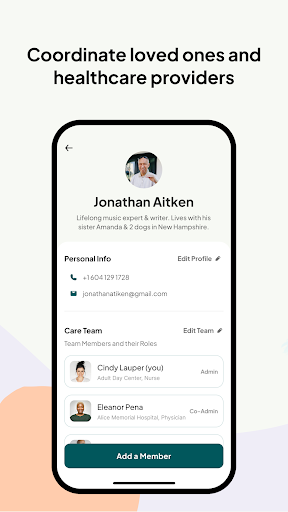 CareMobi — Caregiver App Screen 2