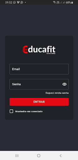 Android application Educafit screenshort