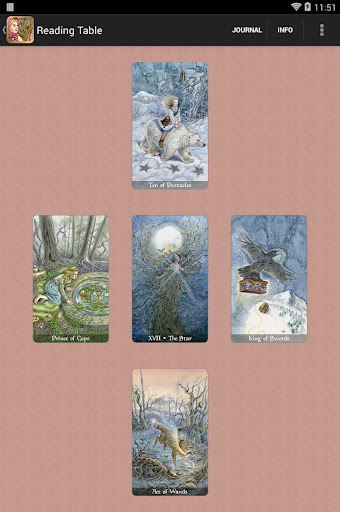 Screenshot of The Fairy Tale Tarot