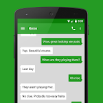 Cover Image of Download EvolveSMS - Simple Green 1.1.4 APK