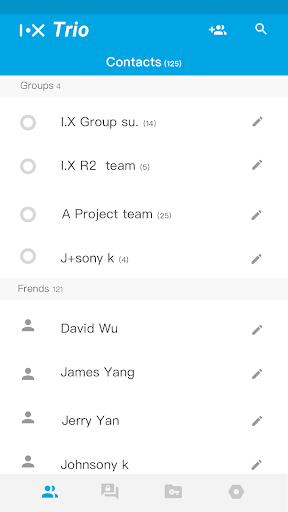 Android application i.x Trio screenshort