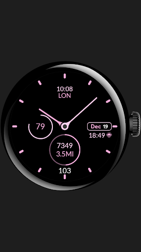 Clean Analog watch face screenshot 4