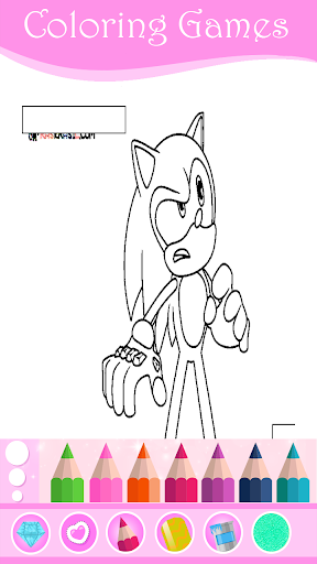 لعبة تلوين سوني - قنفد الازرق