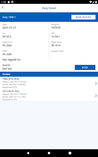 CrewMobile Screenshot