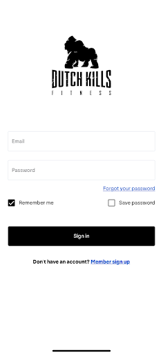 Android application Dutch Kills Fitness screenshort
