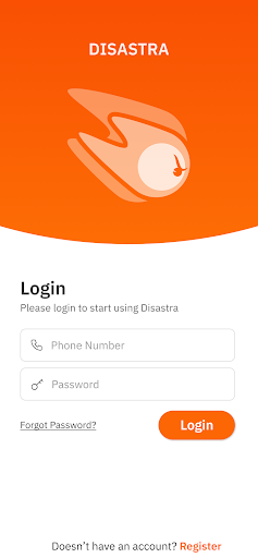 Android application Disastra screenshort