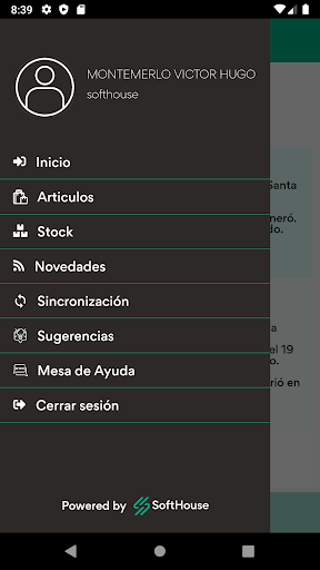 Android application Siga Mobile screenshort