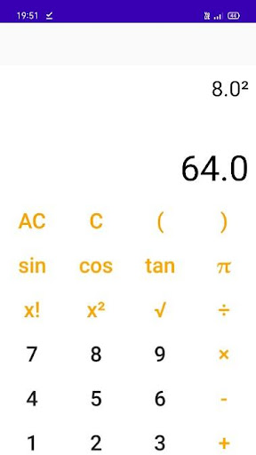 Scientific Calculator Screen 2