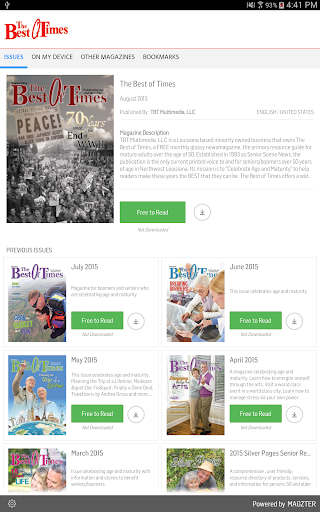 Android application The Best of Times screenshort