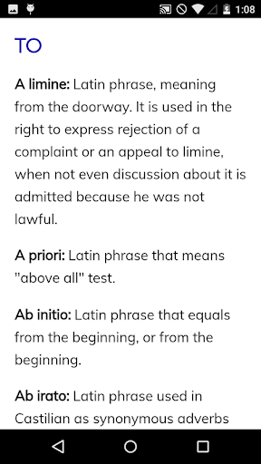 Law Dictionary Screen 2