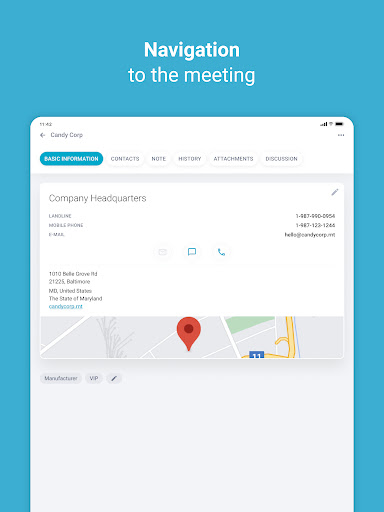 Screenshot of RAYNET CRM