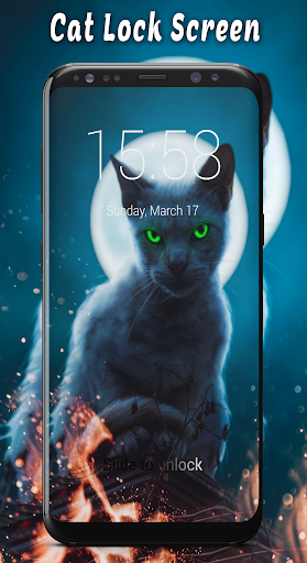Android application Cat Lock Screen & Wallpapers screenshort